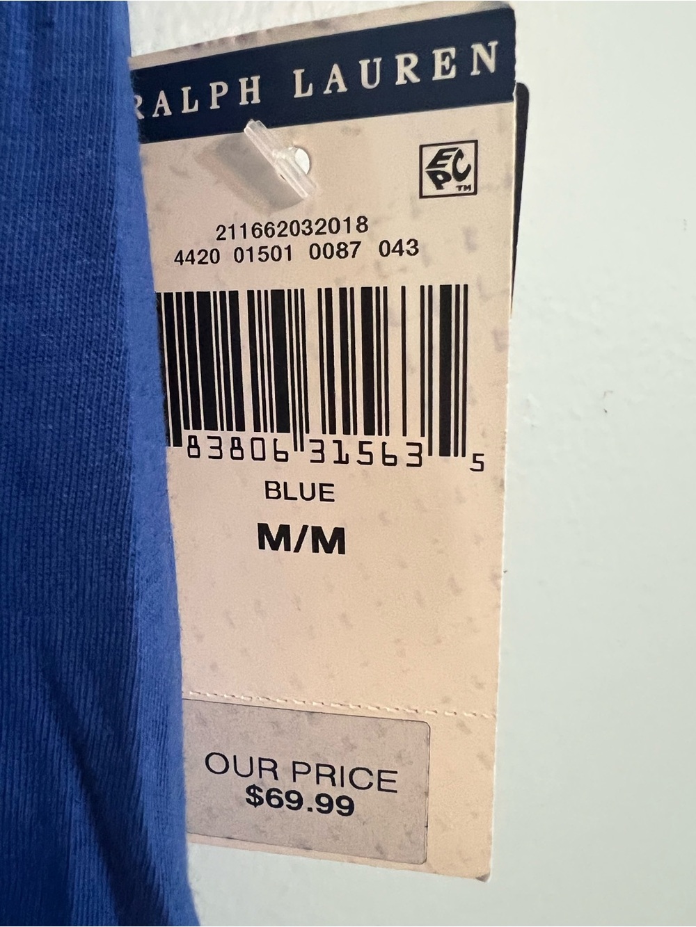 POLO Ralph Lauren Royal Blue Cotton T-Shirt Dress Sz Medium women NWT 🏷️ - Picture 7 of 11